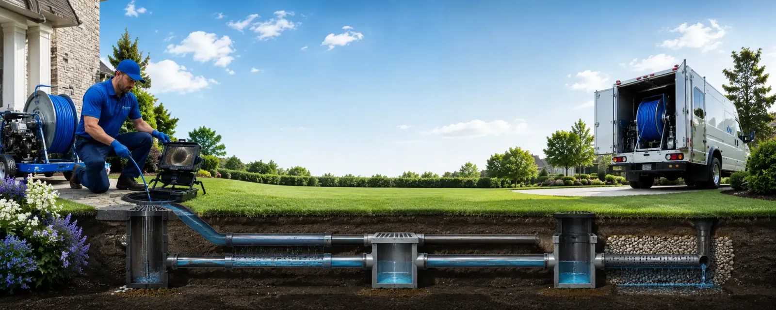 Outdoor drain cleaning information for Goldthwaite, TX